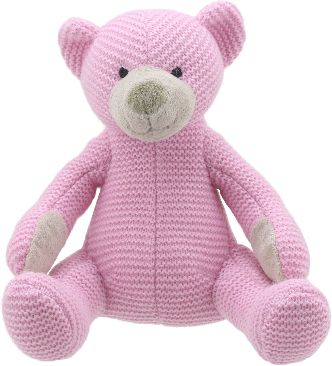 Lief, stoere en altijd aparte knuffels van Wilberry Knitted | Beer Roze Klein